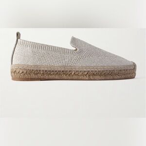 NWT BRUNELLO CUCINELLI
Metallic stretch-knit espadrilles